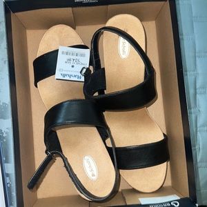 Dr. Scholl’s - black wedges (NEVER WORN!!!)